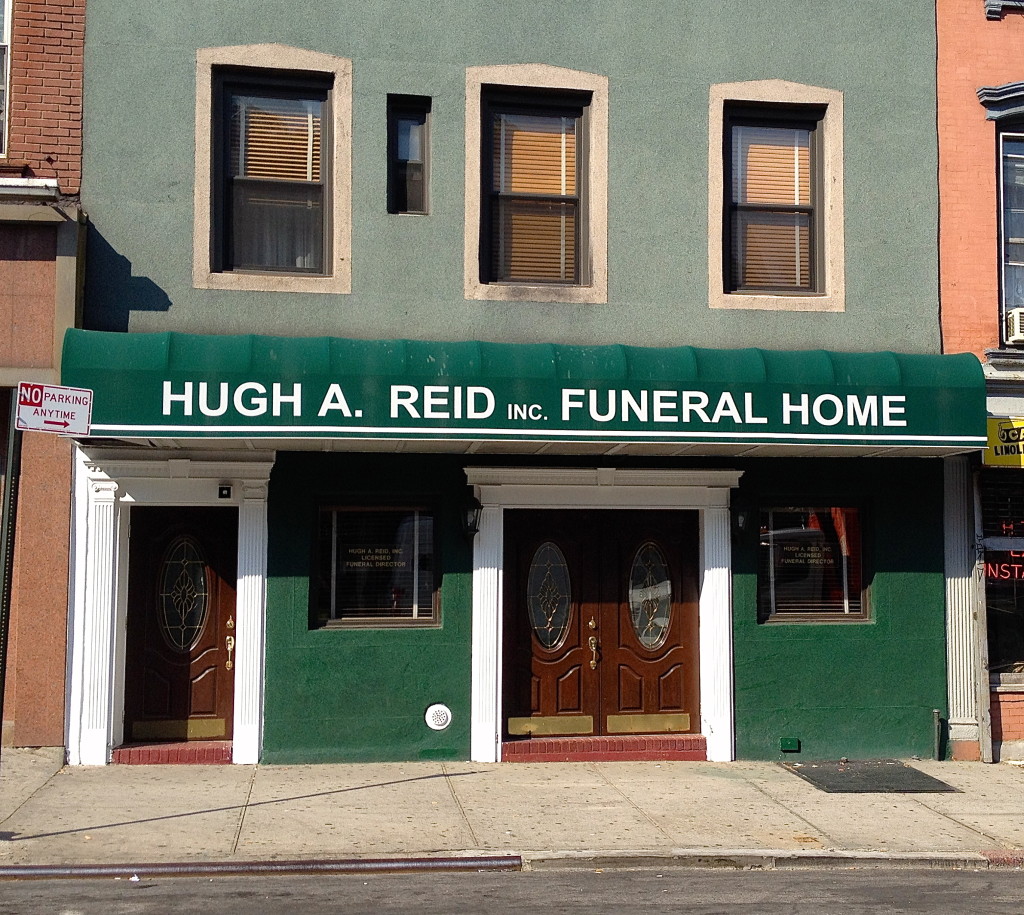 A street view of the Hugh A. Reid Funeral Home located at 153 Greenpoint Ave. (Photo: Aleksandra Mencel/NY City Lens)