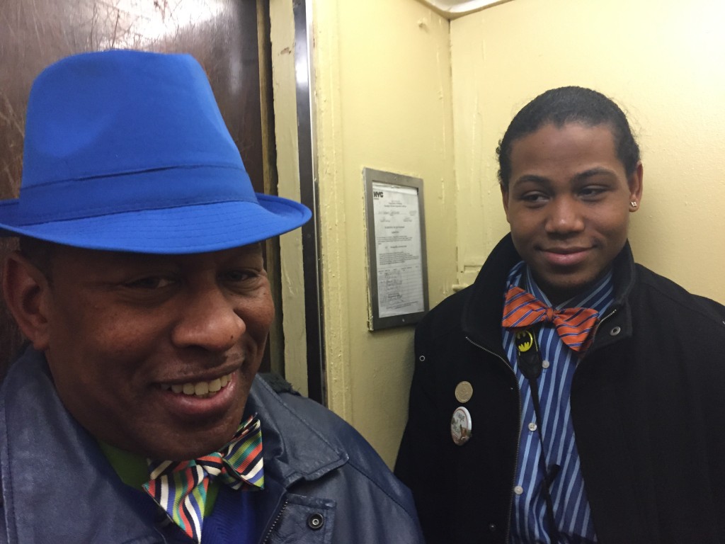 Melford and Councilman Andy King on their way to an event in the Bronx. (Azure Gilman/New York City Lens)