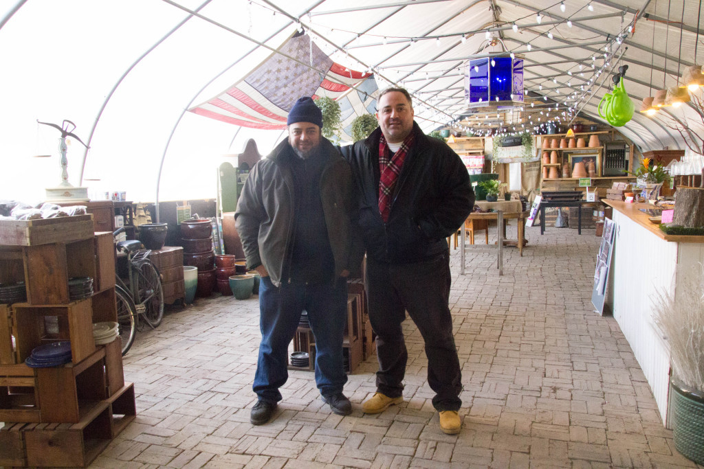 Brothers Alex (left) and Dimitri (Right) Gatanas run the family-owned business Urban Garden Center, that was destroyed and rebuilt after last year's gas explosion in East Harlem