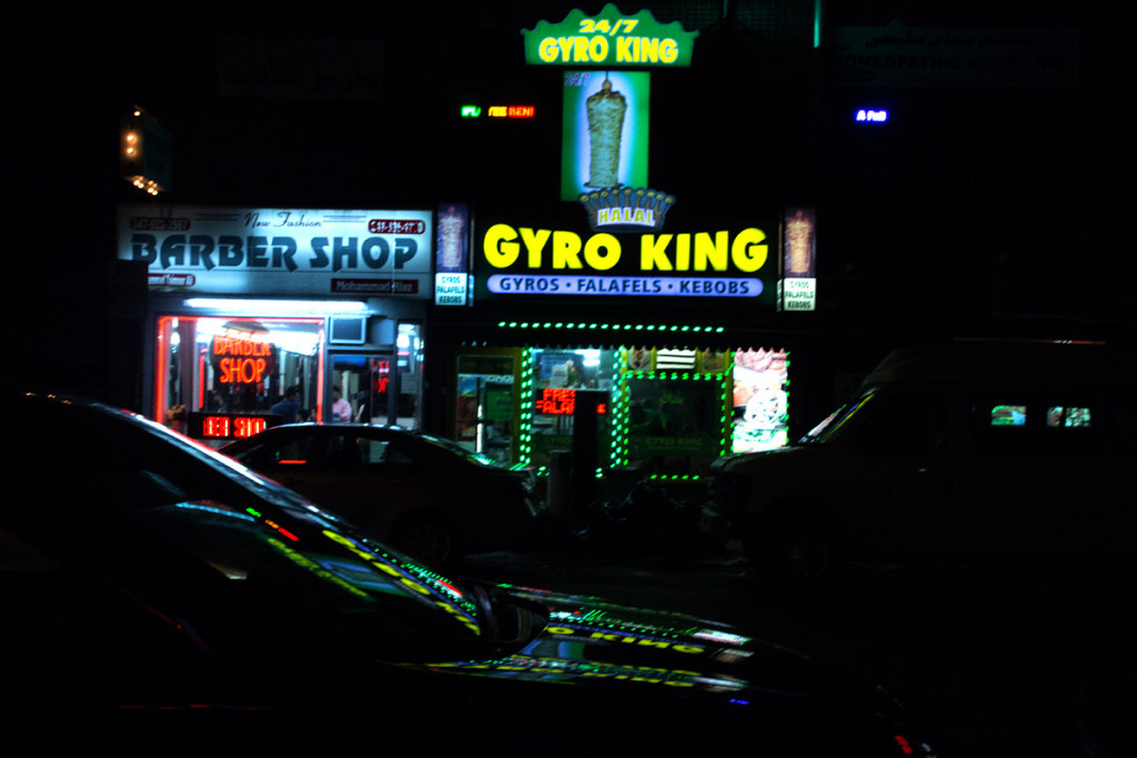 Gyro King in the Late Hours. (Yvonne Marie Juris/NY City Lens)