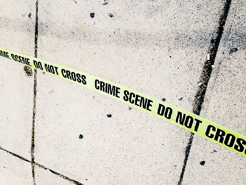 Crime scene in Jamaica, Queens.