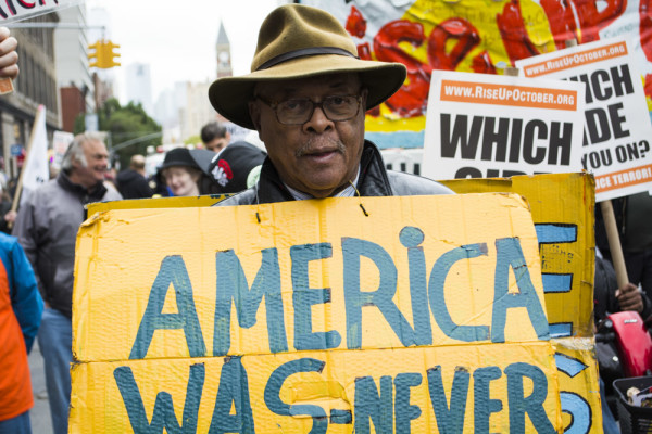 Marvin Knight at the Rise Up October march in Manhattan on October 24, 2015. at the Rise Up October march in Manhattan on October 24, 2015. at the Rise Up October march in Manhattan on October 24, 2015.