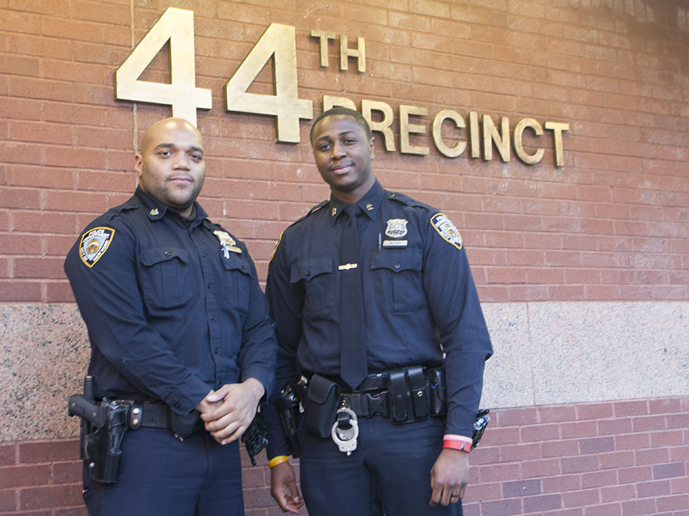 Officers Jawuan Hubbard and Sean Brown are working with the neighborhood to improve policing 