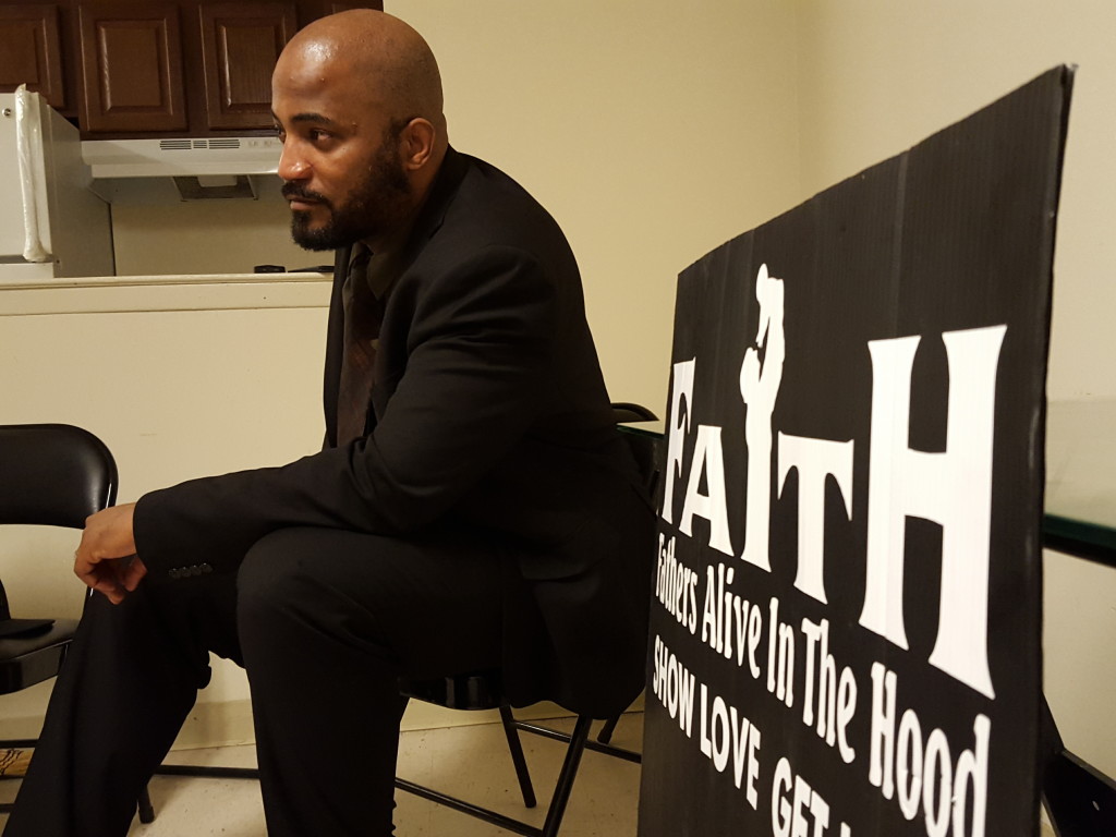 Kenny Carter speaks at his FAITH support group