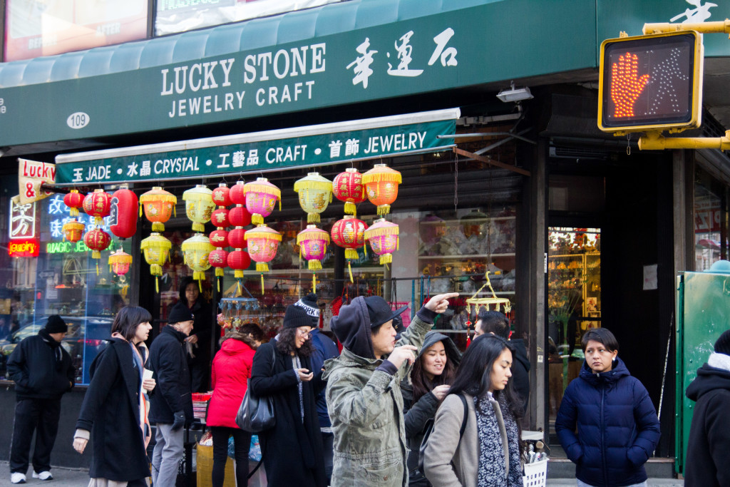 People visit Chinatown's streets before the Lunar New Year
