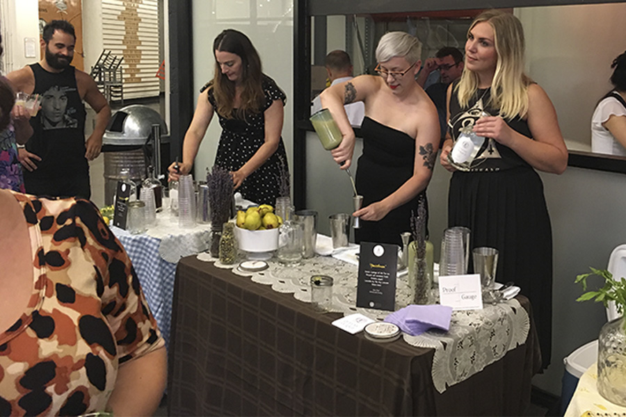 Bartenders at Queen Bee Cocktail Classic 2016
