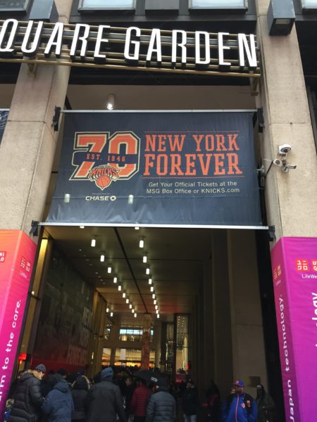 With the Charles Oakley-Knicks feud as the talk of the town, even scalpers outside Madison Square Garden on Sunday knew this game would be different (Patrick Ralph/NY City Lens)