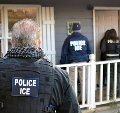 ICE agents on a raid. (photo courtesy of ICE)