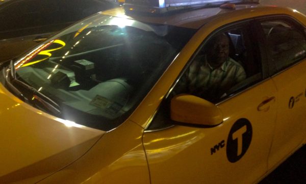 Jaques Jules in his taxi