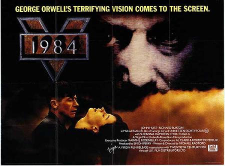 The original poster from Michael Radford's film, 1984. (Creative Commons)