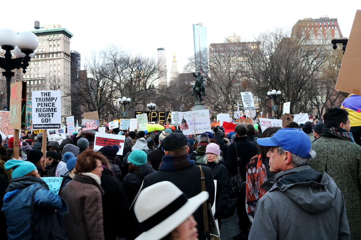 New Yorkers Protest Trump's "State of Emergency" NY City Lens