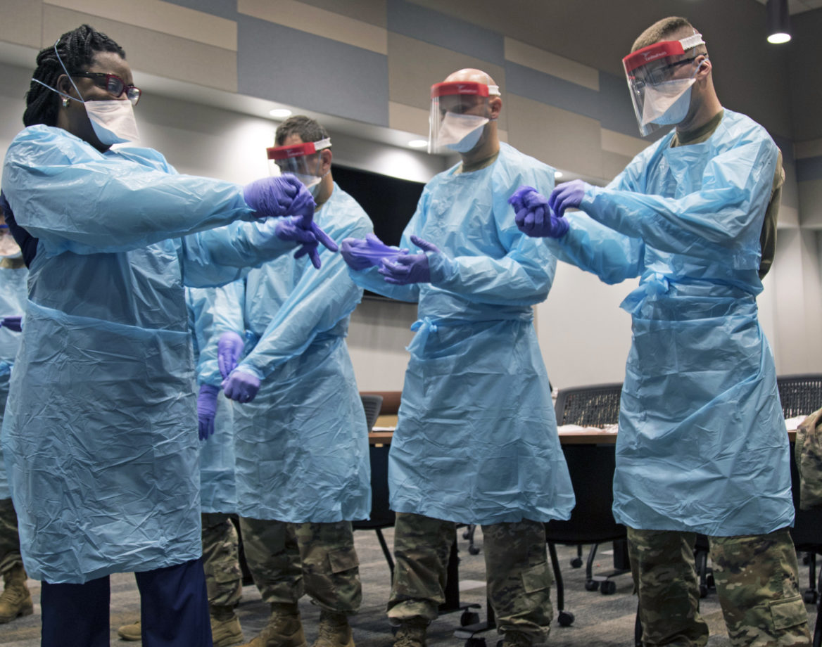 Doctors are the frontline to battling COVID-19. / Photo Courtesy of The National Guard from Flickr