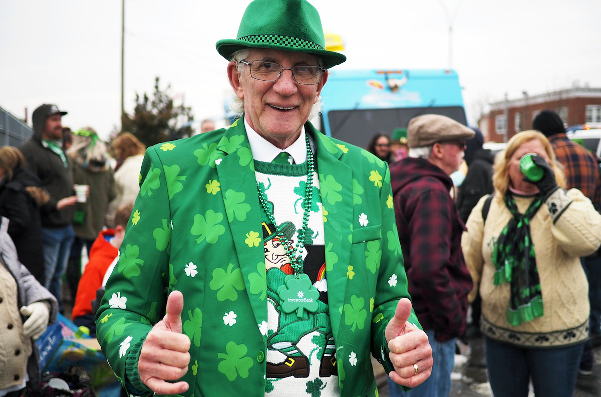 Own Loof celebrates the first St. Patrick's Day parade of the year in the Rockaways (Alice Chambers / NY City Lens)