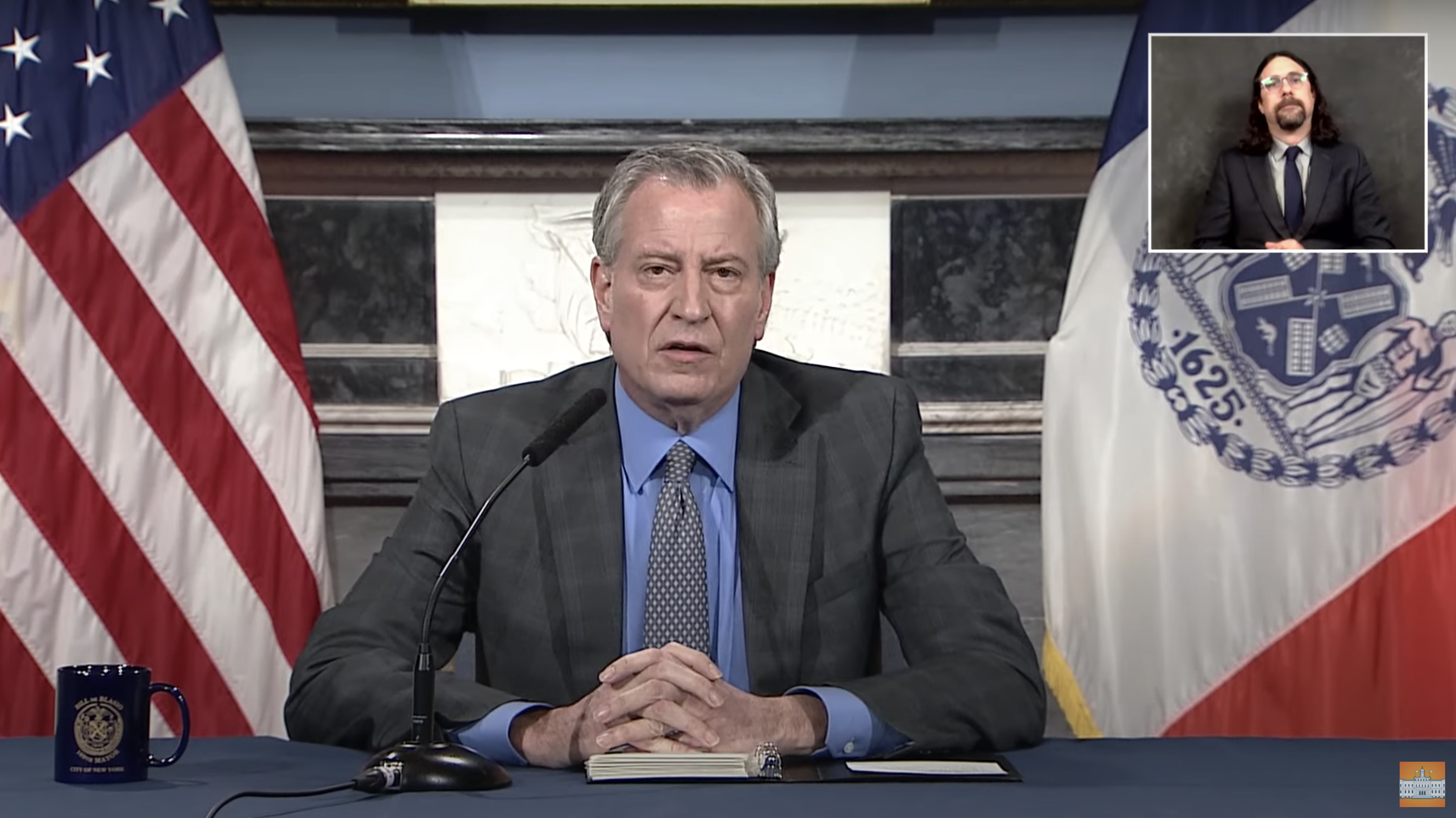 de Blasio conference