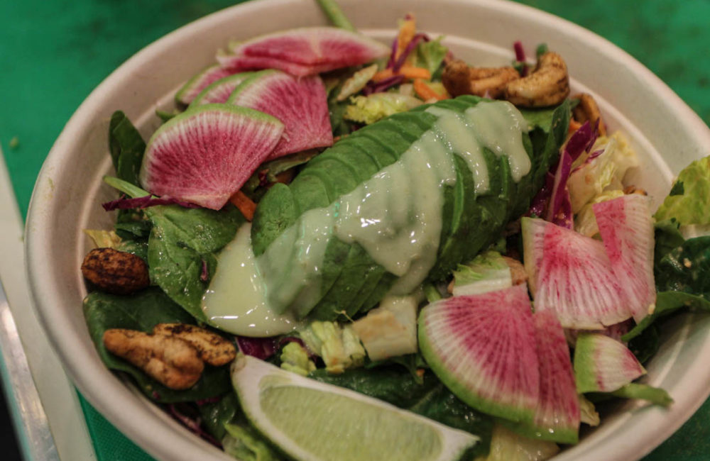 My Thai Salad from Avocaderia,  New York City, NY. Wednesday, Feb 17, 2022. (Aina de Lapparent Alvarez for NY City Lens)